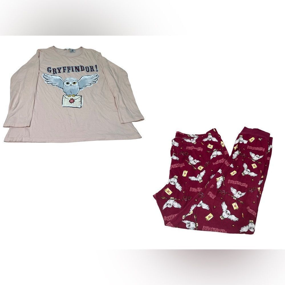 LCW Young Harry Potter Gryffindor Girl's Long Sleeve Pajama Set Size‎ XL